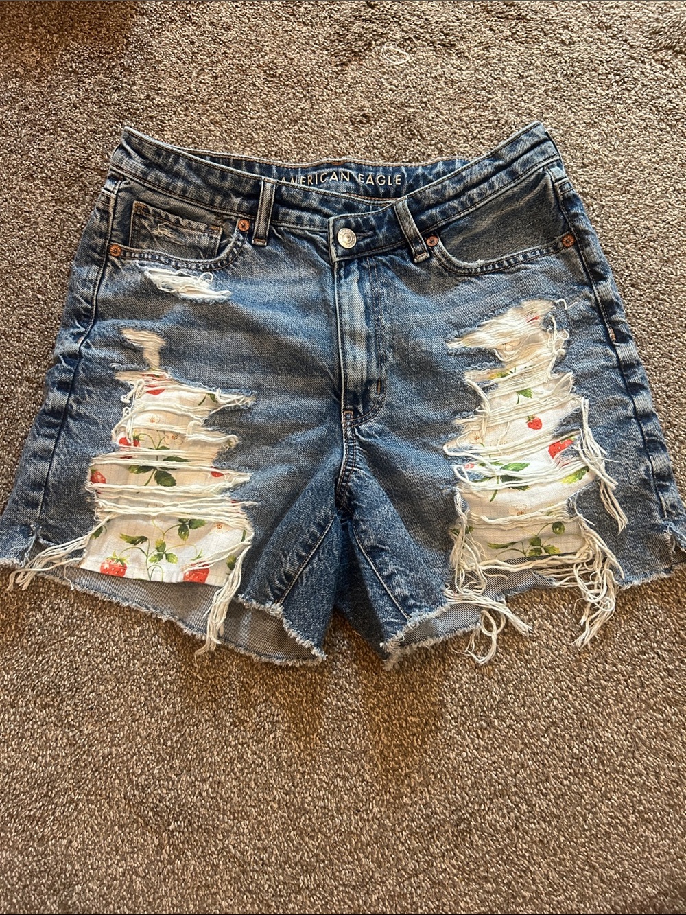 American Eagle Outfitters Upcycled Distressed Shorts
